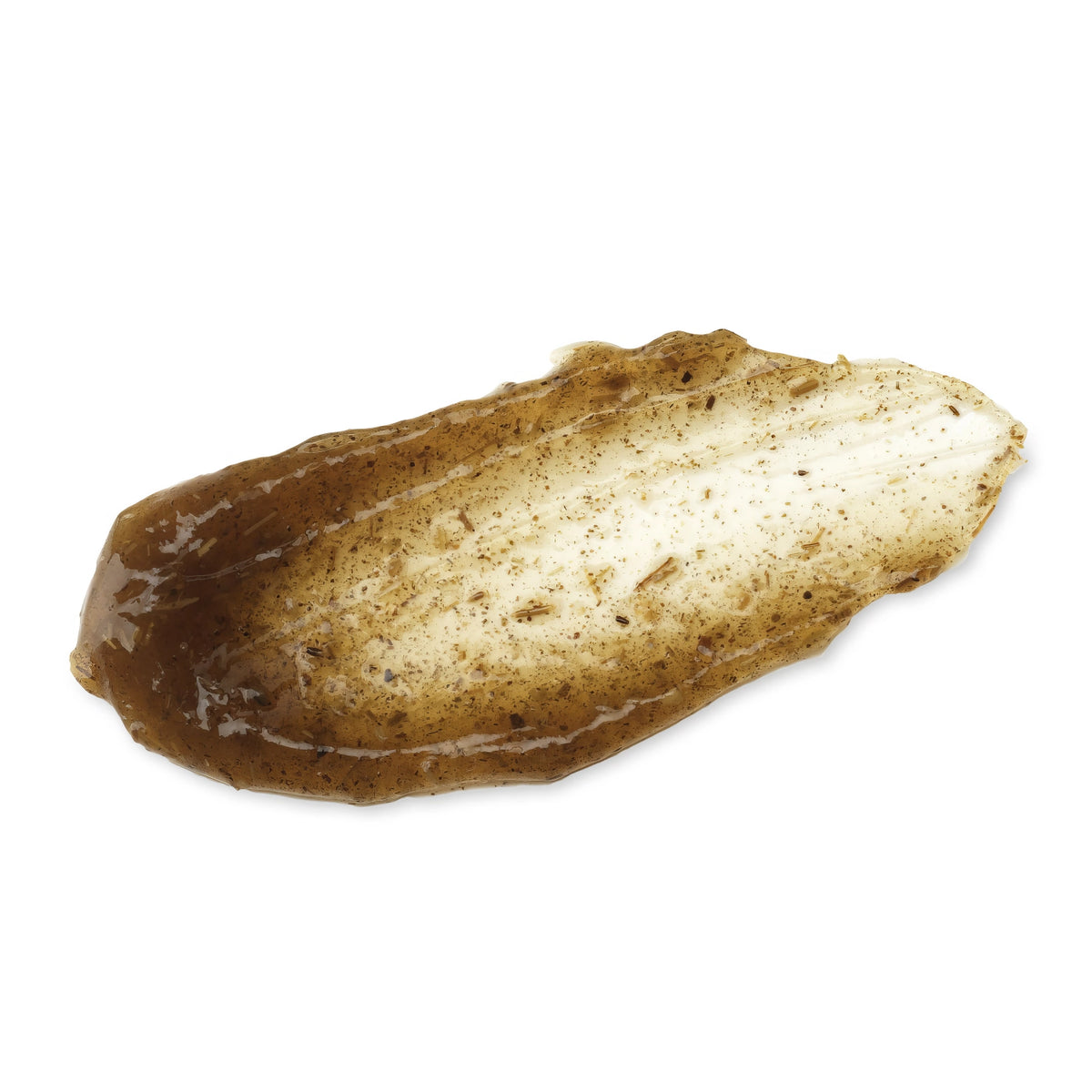 I'm From Mugwort Mask 110g – dunkelbraune, unregelmäßig geformte Masse mit rauer, krümeliger Oberfläche auf weißem Untergrund