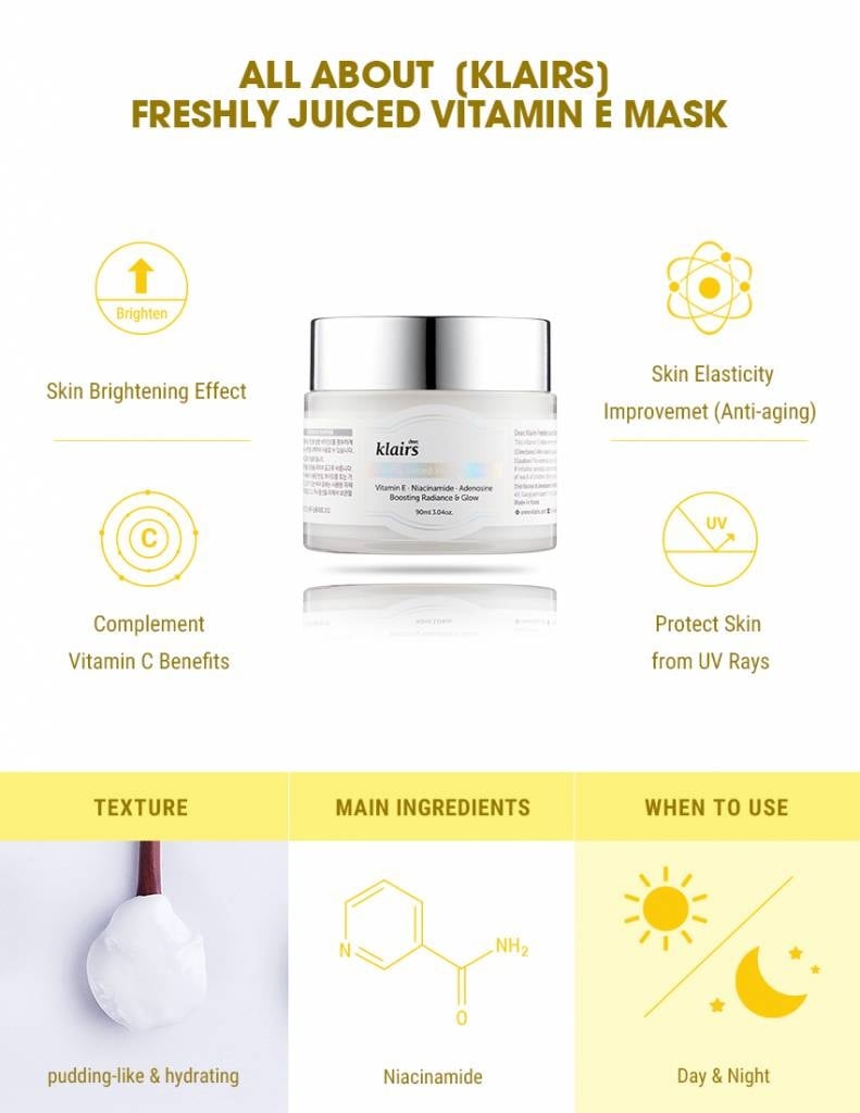 Klairs Freshly Juiced Vitamin E Mask | Wonder Skin Deutschland