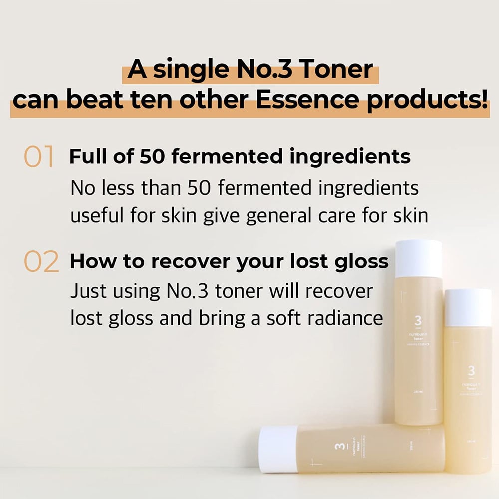 Numbuzin No.3 Super Glowing Essence Toner | Wonder Skin Deutschland