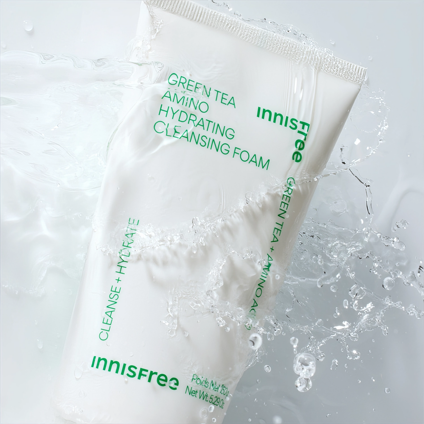 Innisfree - Green Tea Amino Hydrating Cleansing Foam - 150g-Wonder Skin