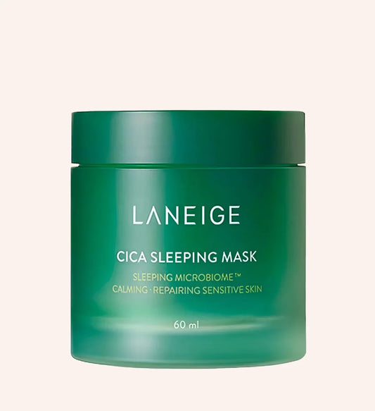 Laneige Cica Sleeping Mask 60ml – weißer Tiegel mit transparentem Deckel, freigestellt
