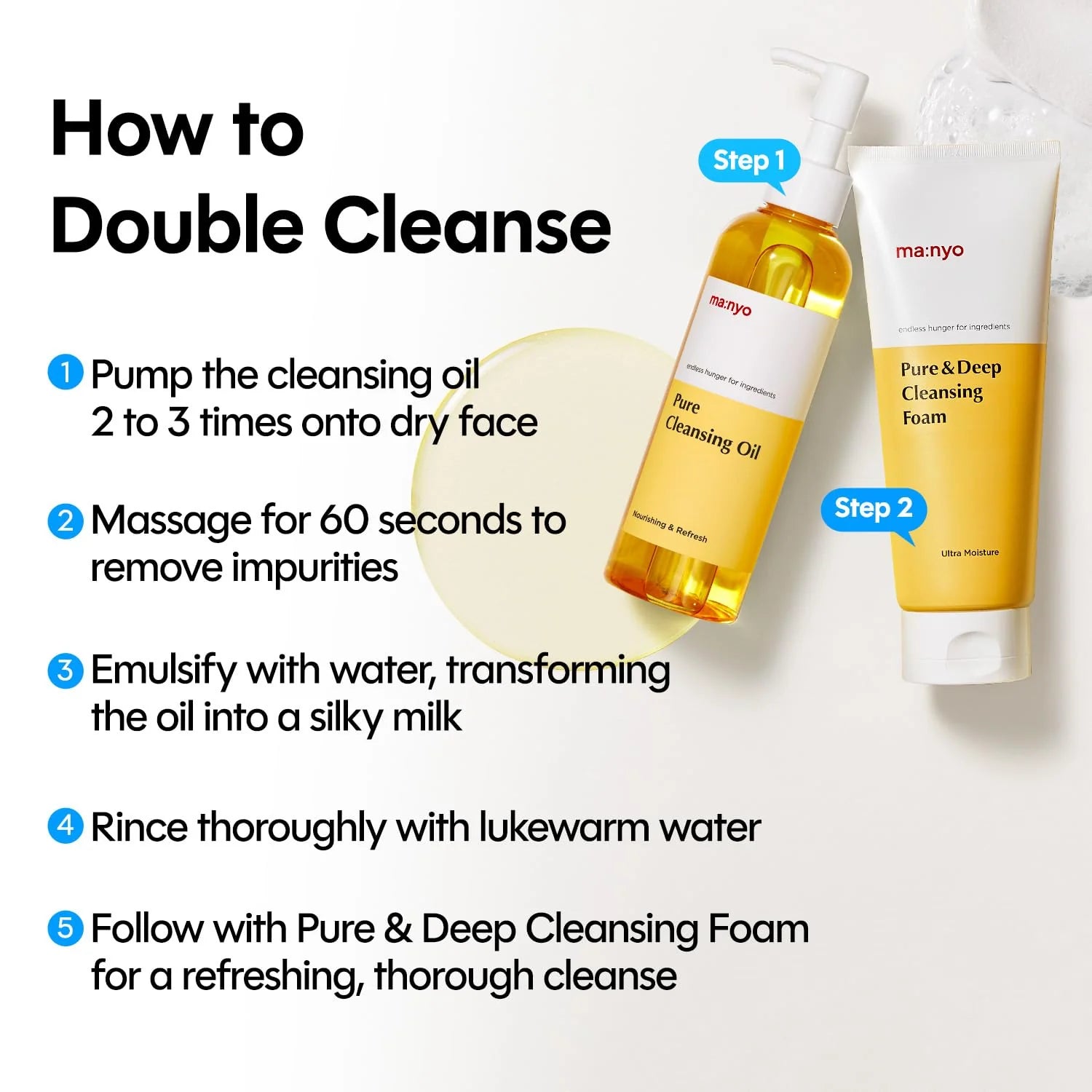 ma:nyo Pure & Deep Cleansing Foam 100 ml-Wonder Skin