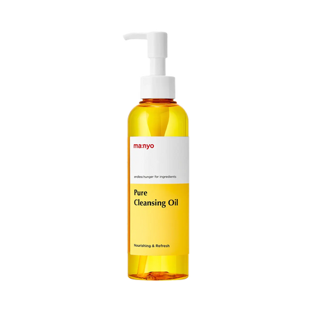 ma:nyo Pure Cleansing Oil 200ml – klare Flasche mit Pumpspender, freigestellt