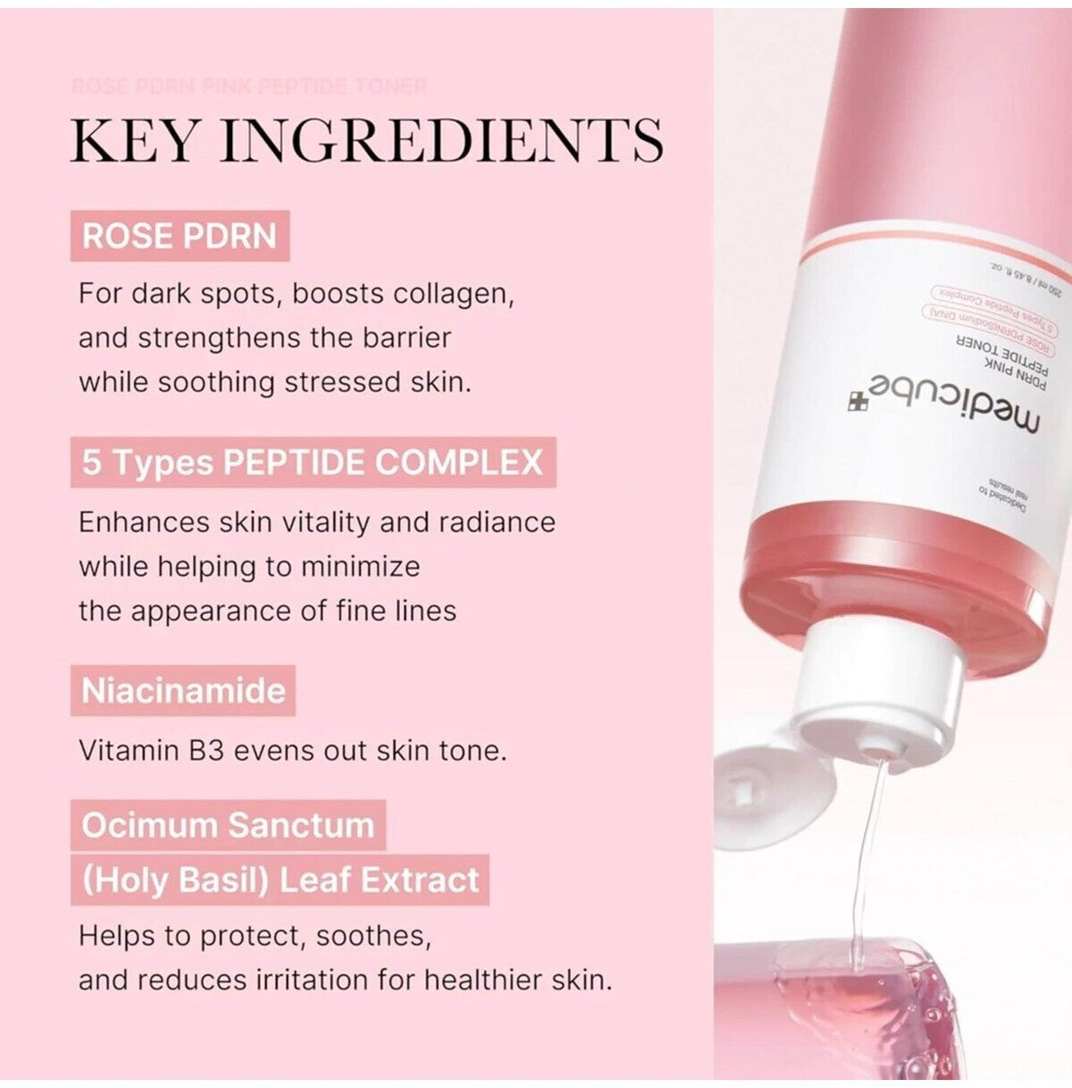 Medicube PDRN Pink Cica Soothing Toner 250ml-Wonder Skin
