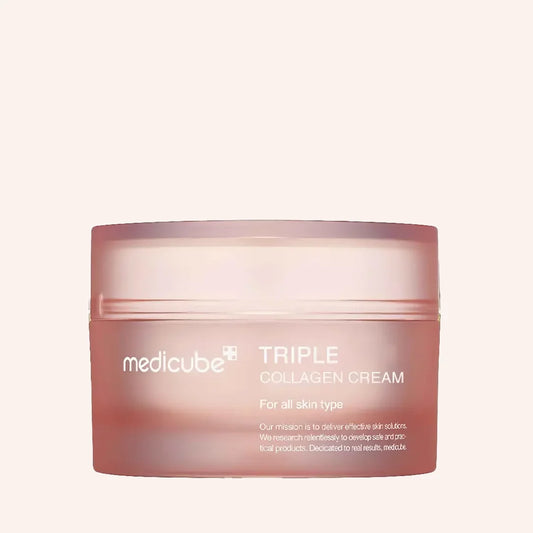 Medicube Triple Collagen Cream 50ml – Tiegel mit klarem Deckel auf weißem Grund