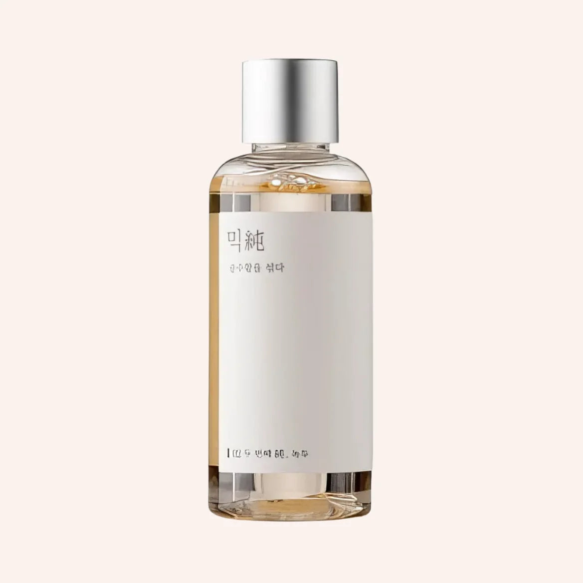Mixsoon Mung Bean Seed Essence 100ml – klare, nach oben schmaler werdende Flasche mit weißem Etikett vor Schwarz
