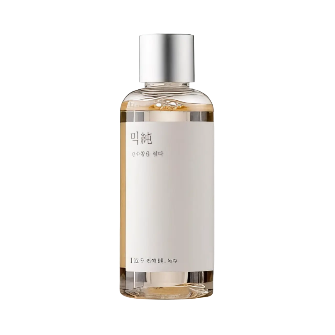 Mixsoon Mung Bean Seed Essence 100ml – klare, nach oben schmaler werdende Flasche mit weißem Etikett vor Schwarz