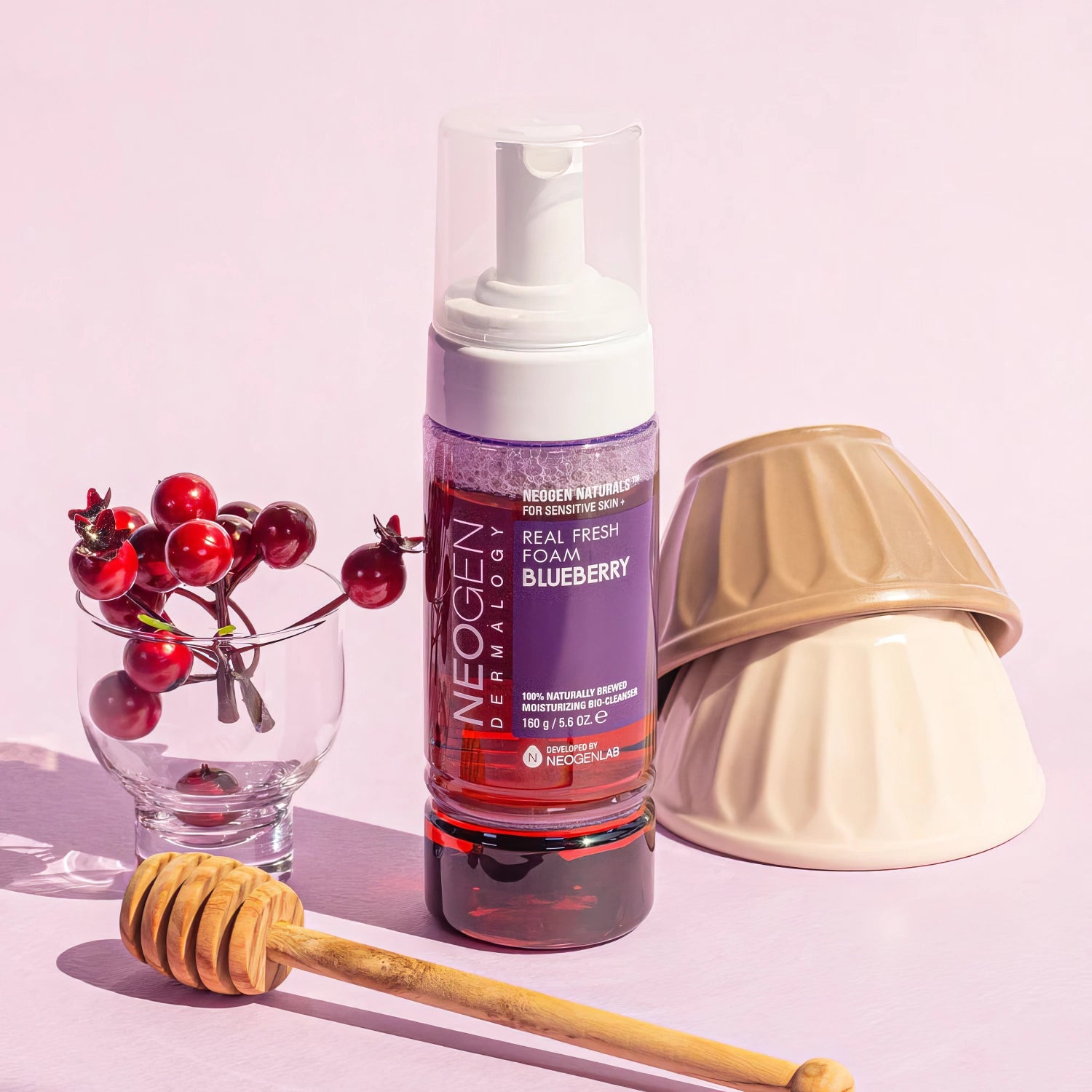 Neogen - Dermalogy Real Fresh Foam Blueberry - 160ml-Wonder Skin