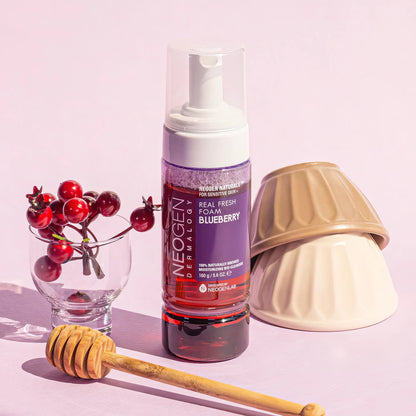 Neogen - Dermalogy Real Fresh Foam Blueberry - 160ml-Wonder Skin