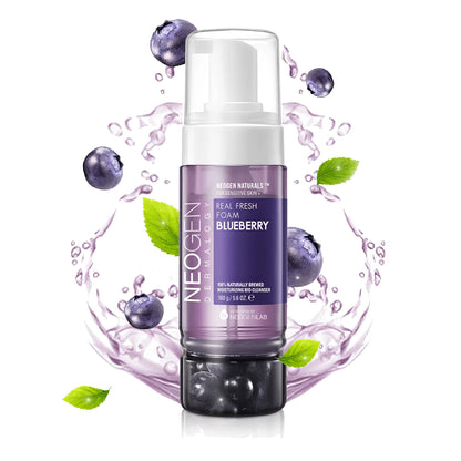Neogen - Dermalogy Real Fresh Foam Blueberry - 160ml-Wonder Skin