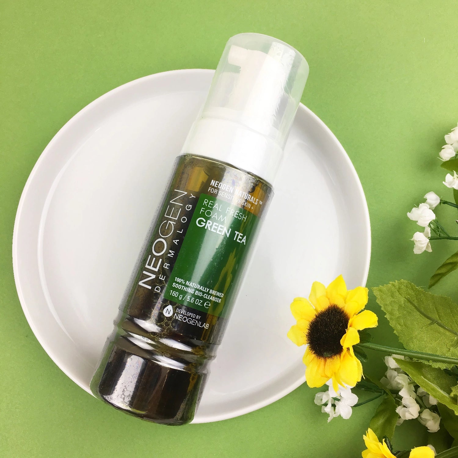 Neogen - Dermalogy Real Fresh Foam Green Tea - 160g-Wonder Skin