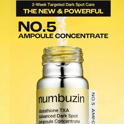 Numbuzin No.5 Glutathione TXA Advanced Dark Spot Ampoule Concentrate 10.7g