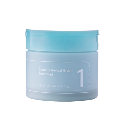 Numbuzin - No.1 Centella Re-leaf Green Toner Pad - 70pcs./190ml.-Wonder Skin