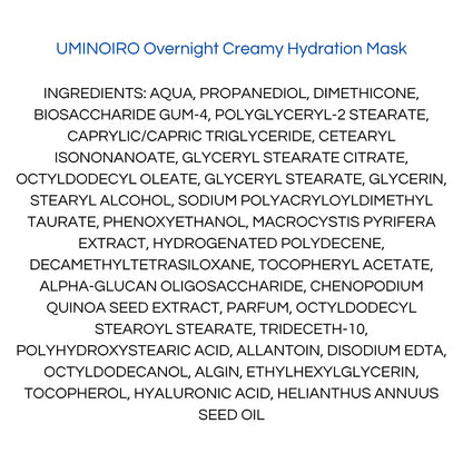 Onshindo Osaka - Uminoiro - overnight creamy/hydration face mask (all skin types) - 75ml-Wonder Skin