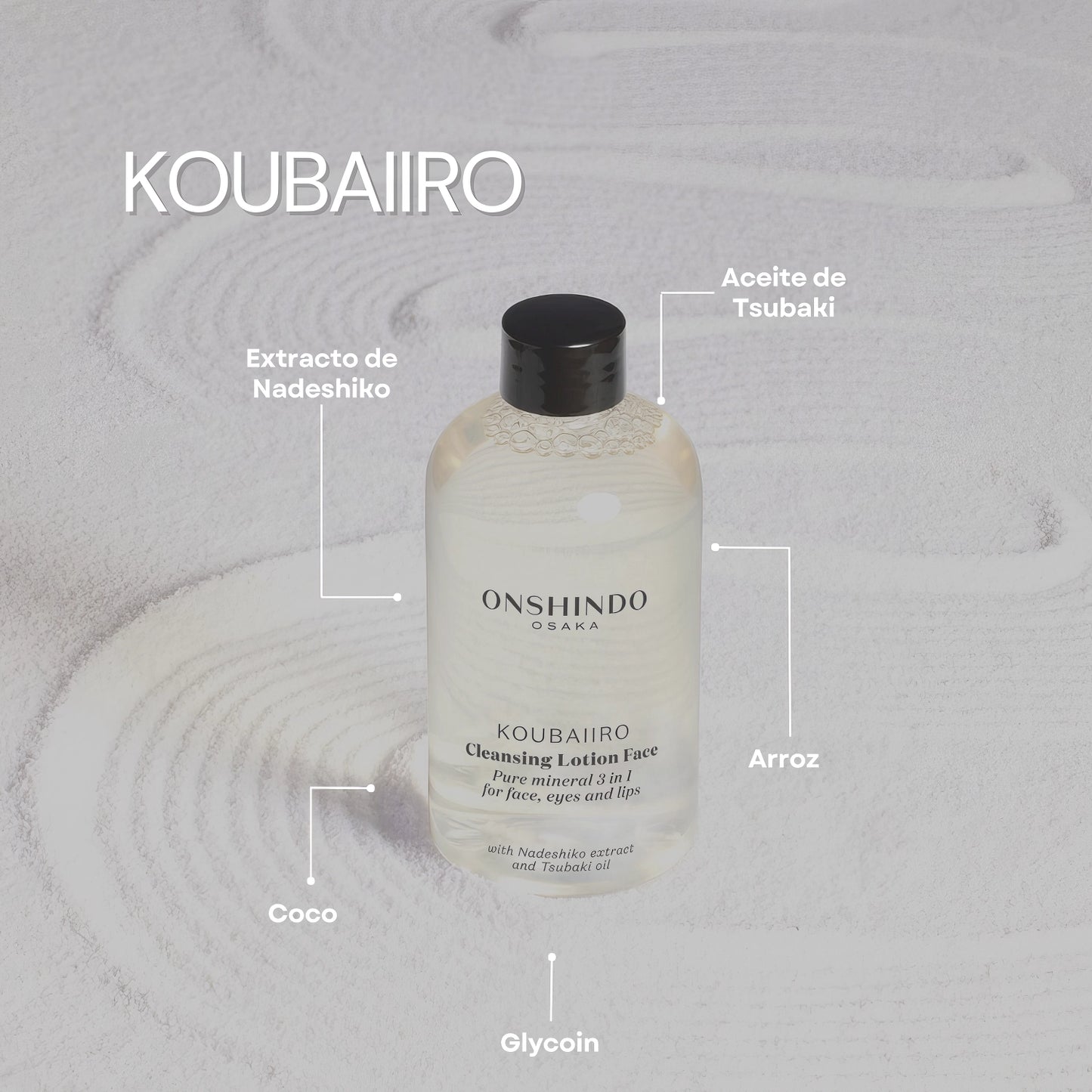 Onshondo Osaka - Koubaiiro - Pure mineral 3 in 1 cleansing lotion - 250ml-Wonder Skin