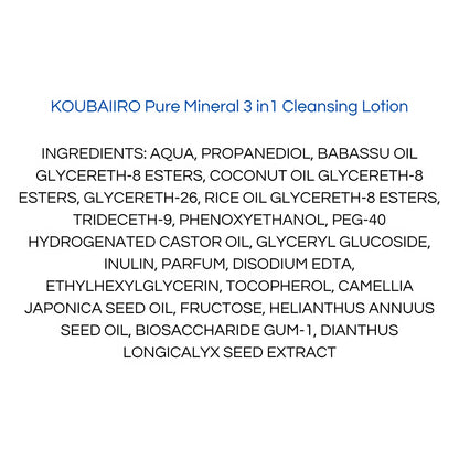 Onshondo Osaka - Koubaiiro - Pure mineral 3 in 1 cleansing lotion - 250ml-Wonder Skin
