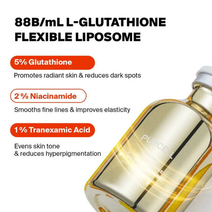 Purcell 88B/mL L Glutathione Flexible Liposome Brightening Facial Serum 30ml