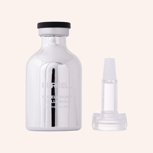 Purcell Pixcell Biom 2 Billion/mL Strengthening Facial Serum 30ml – silberne Flasche mit Applikator