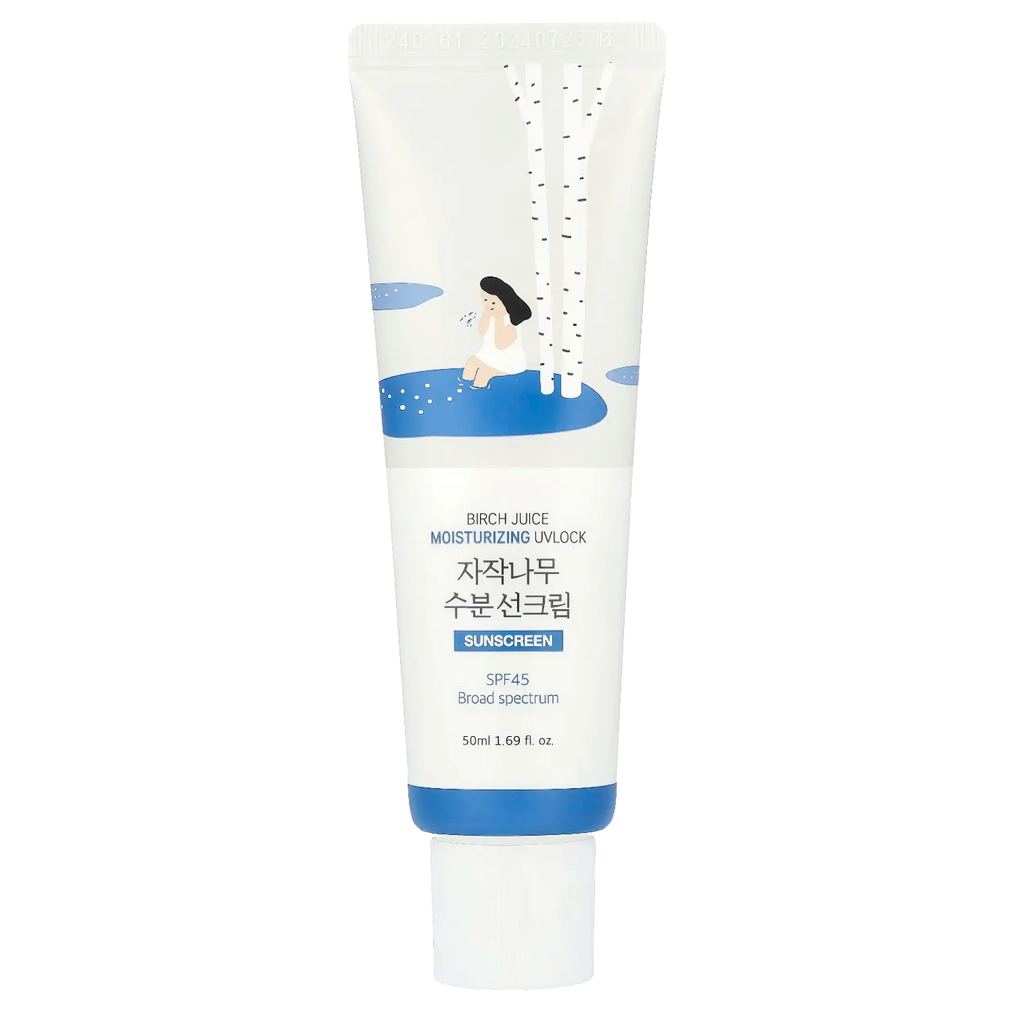 Round Lab - Birch Juice Moisturizing Mild Up Sunscreen SPF50+ PA++++ - 50ml-Wonder Skin