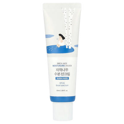 Round Lab - Birch Juice Moisturizing Mild Up Sunscreen SPF50+ PA++++ - 50ml-Wonder Skin