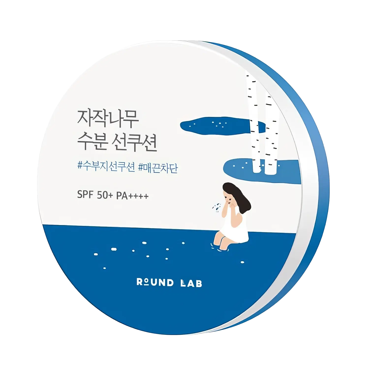 Round Lab - Birch Juice Moisutrizing Sun Cushion SPF 50+ PA++++, 15g-Wonder Skin