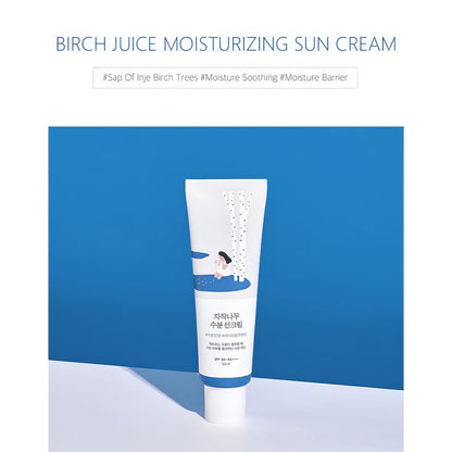Round Lab - Birch Juice Sun Cream SPF50+ PA++++ - 50ml-Wonder Skin