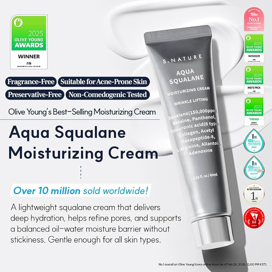 S.Nature Aqua Squalane Moisturizing Creme 60ml