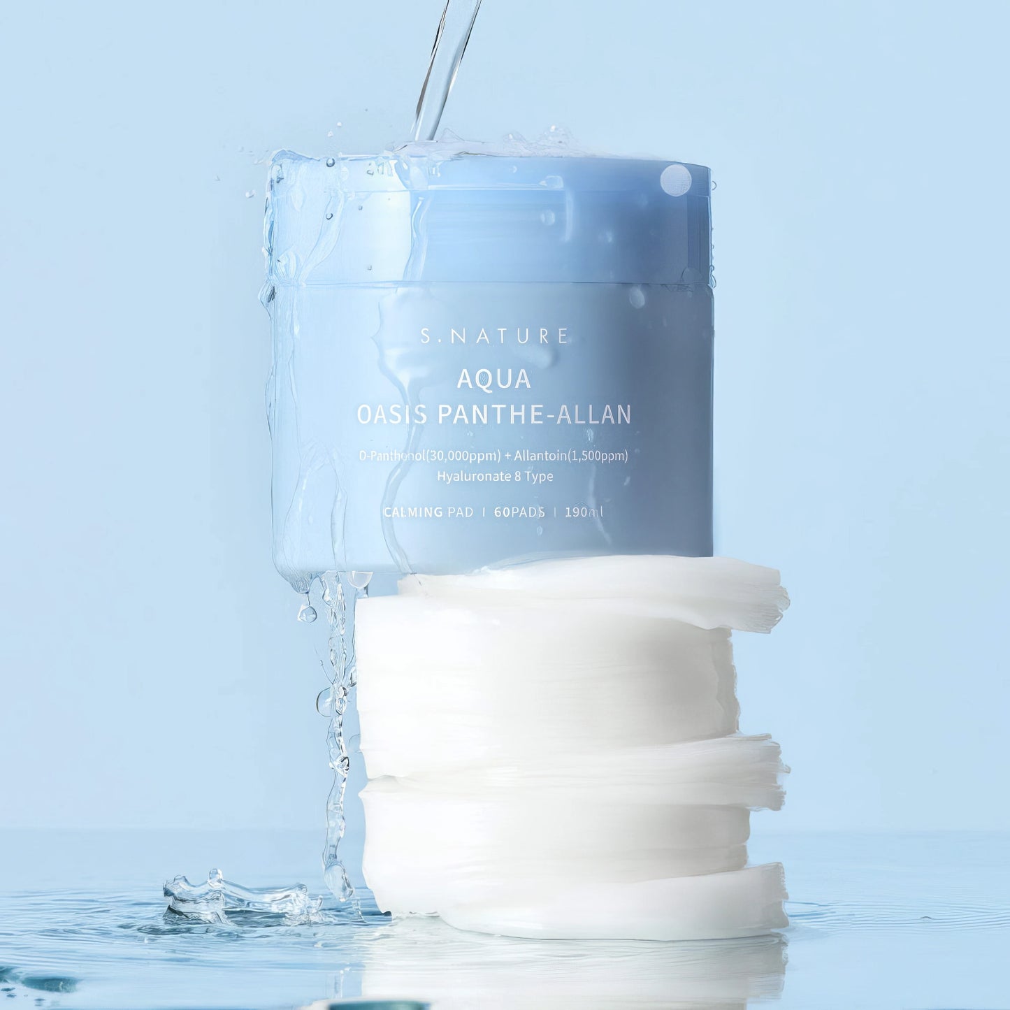 S.Nature - Aqua Oasis Panthe-Allan Calming Pad - 60St./190ml-Wonder Skin