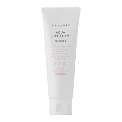 S.Nature - Aqua Rice Foam Cleanser - 80ml-Wonder Skin
