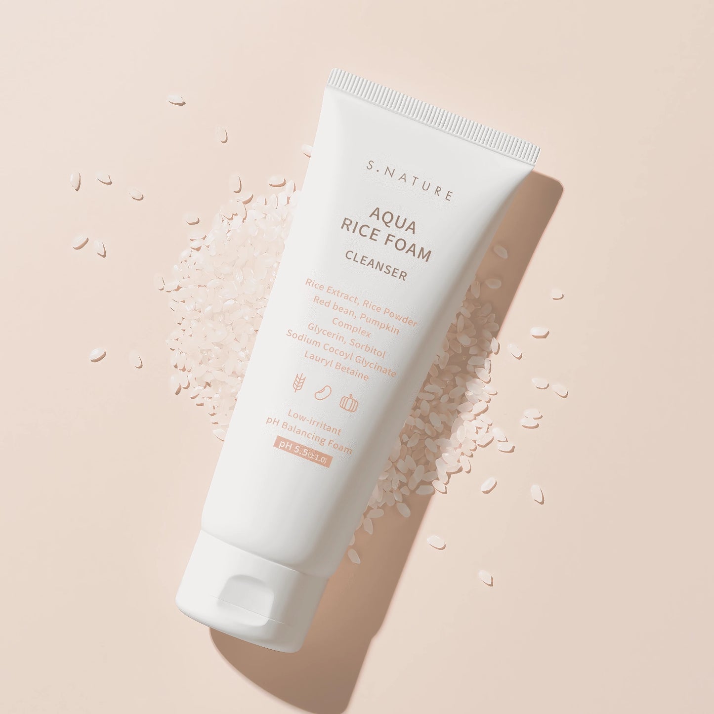 S.Nature - Aqua Rice Foam Cleanser - 80ml-Wonder Skin