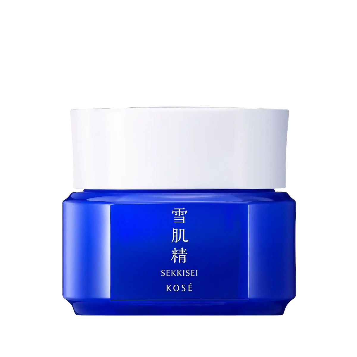 Sekkisei Brightening Cream 40g – blauer Tiegel mit Farbverlauf auf blauem Grund