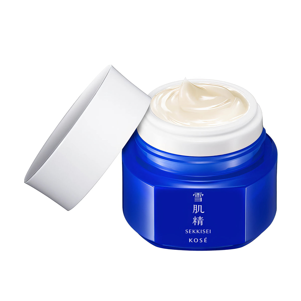 Sekkisei Brightening Cream 40g – Creme vor weißem Karton mit blauen Akzenten