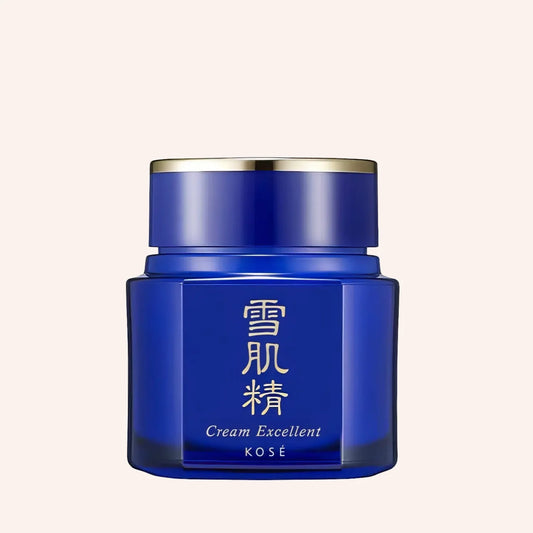 Sekkisei Cream excellent 50g – dunkelblauer Tiegel mit goldenem Deckel, freigestellt