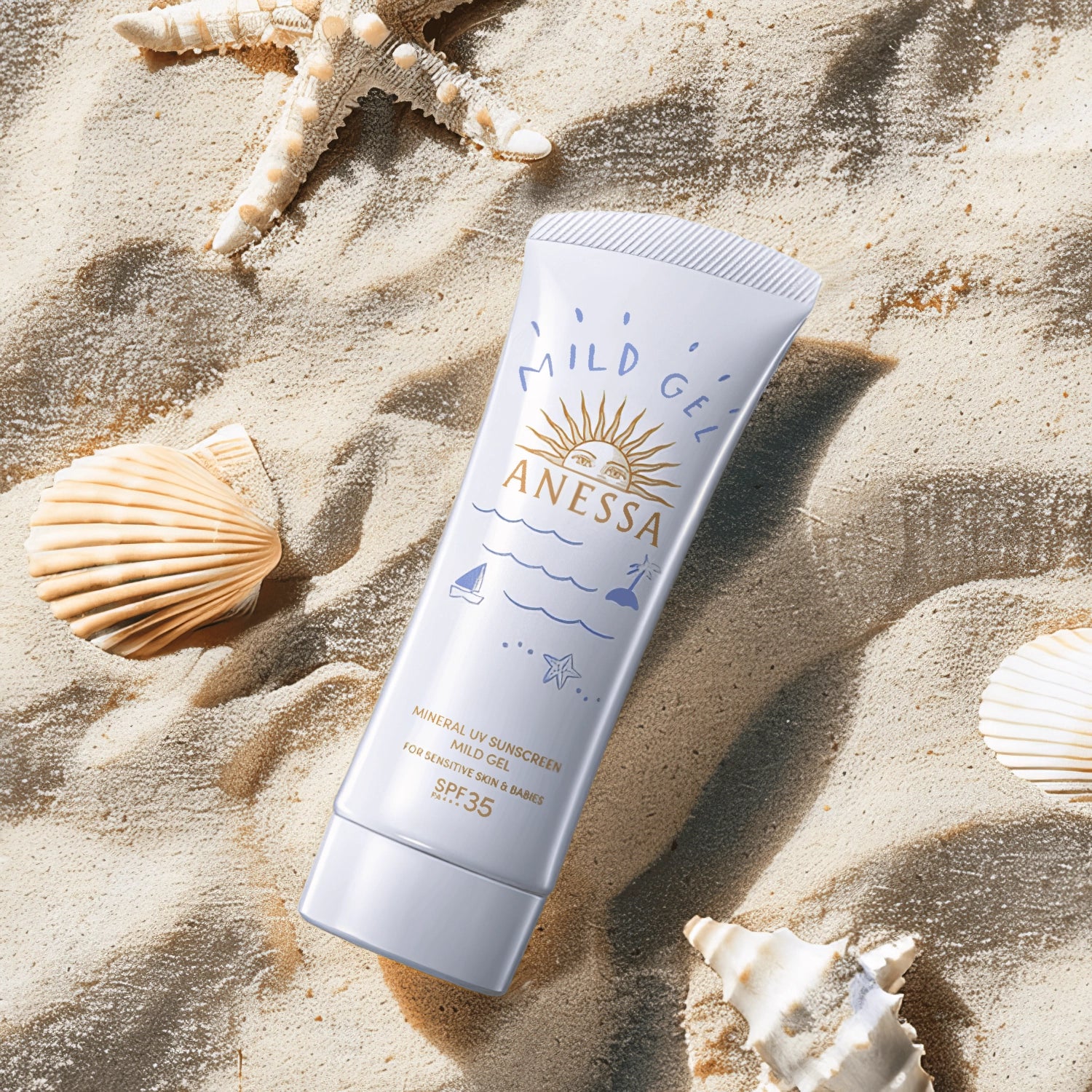 Shiseido Anessa - Mineral UV Sunscreen mild gel SPF35 PA+++ - 90g-Wonder Skin