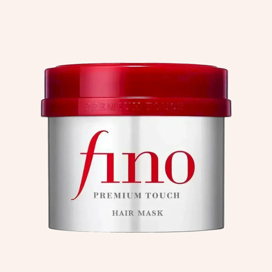Shiseido Fino Premium Touch Hair Mask 230g – Tiegel mit Schriftzug oben in Großbuchstaben, sachlich gezeigt