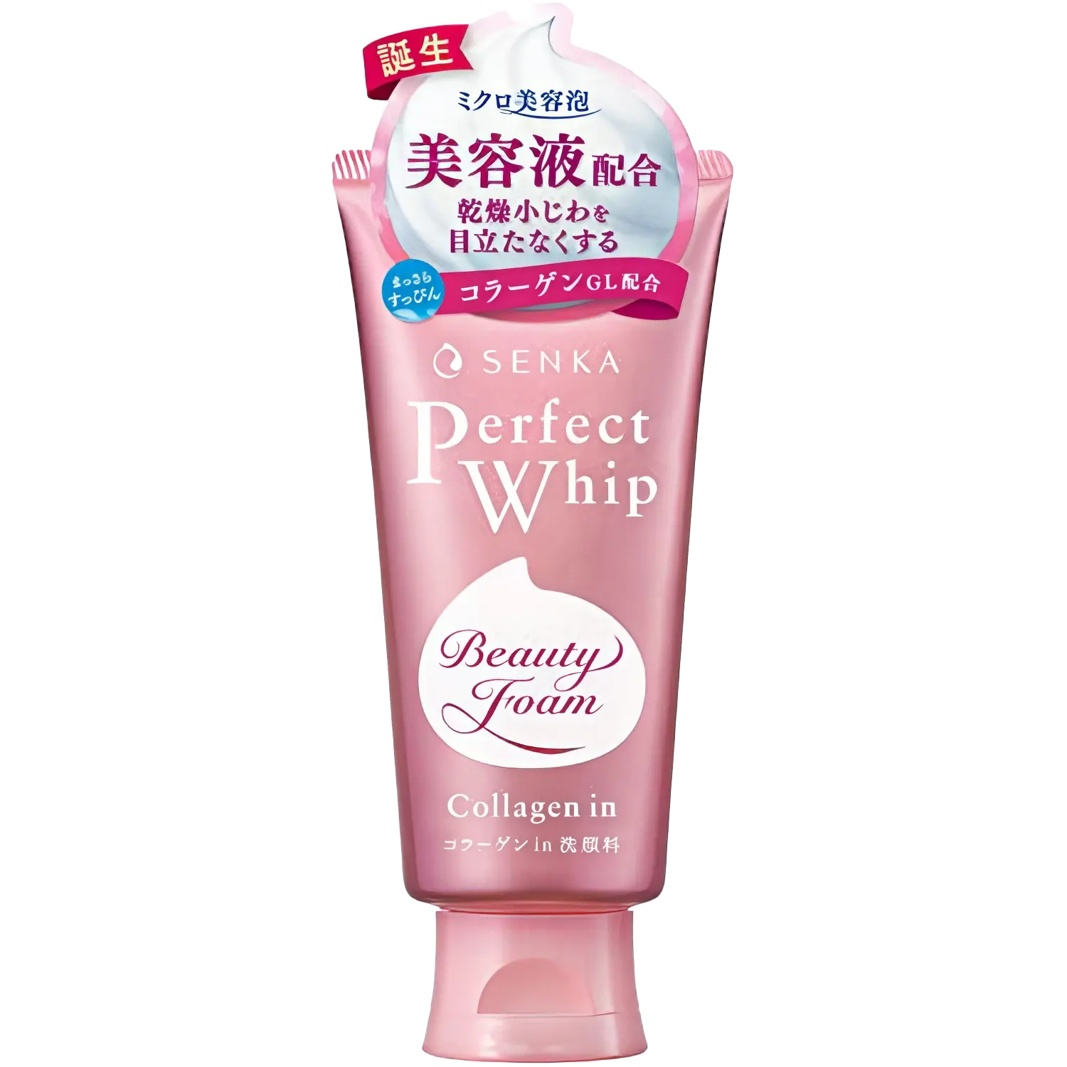 Shiseido Senka - Perfect Whip Face Wash Collagen In - 120g-Wonder Skin