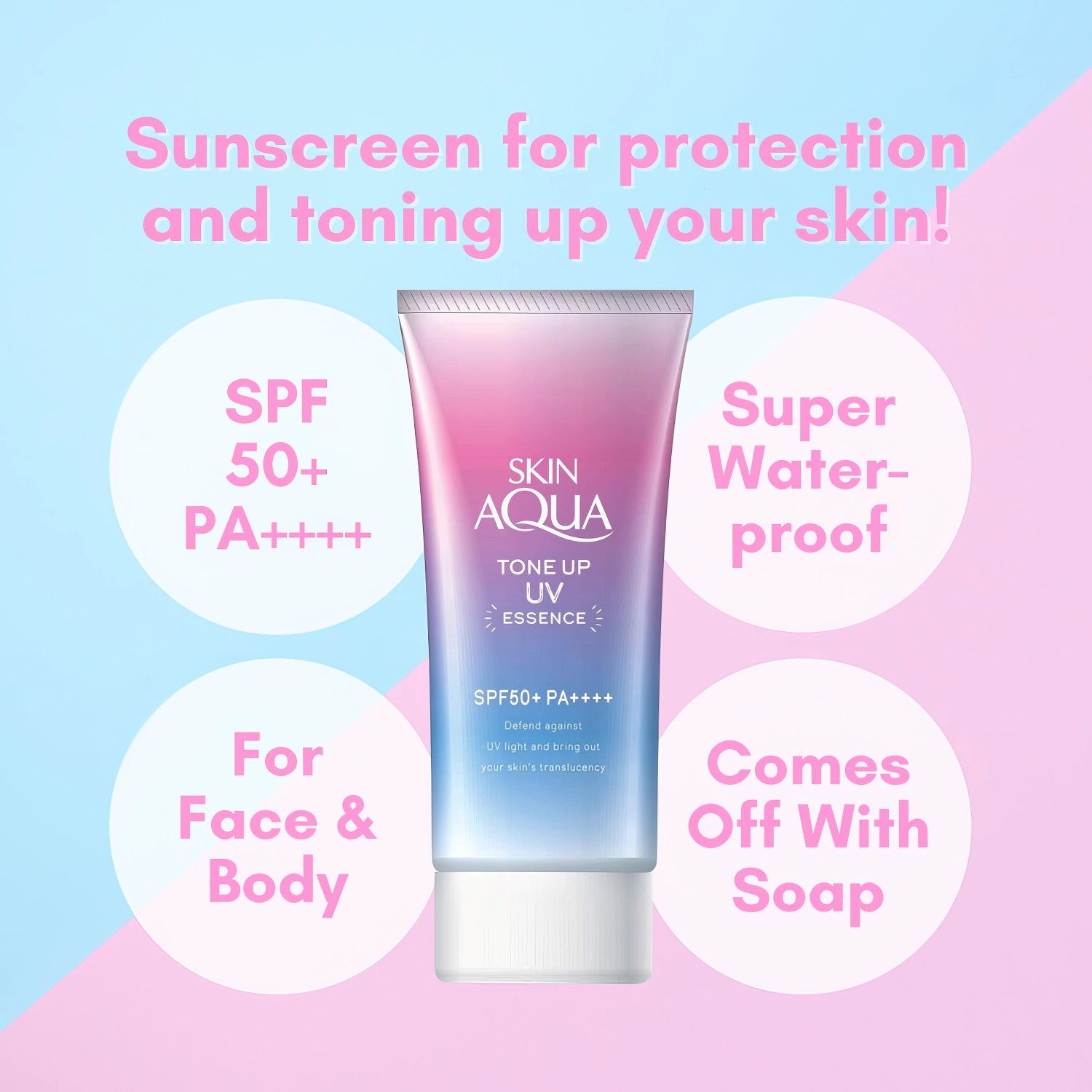 Skin Aqua - ToneUp UV Essence SPF50+/PA++++ - 80g-Wonder Skin