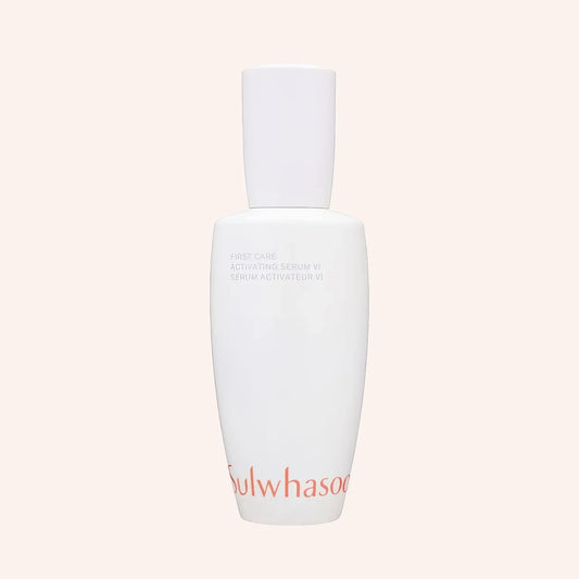 Sulwhasoo First Care Activating Serum VI 90ml – weiße rechteckige Flasche mit Tropfaufsatz, freigestellt auf Weiß