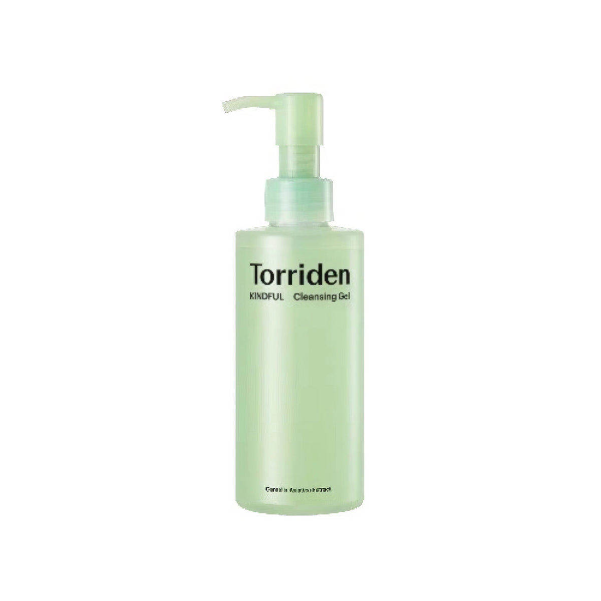 Torriden Balanceful Cica Cleansing Gel 200ml – grüne Pumpflasche mit Etikett im Farbverlauf