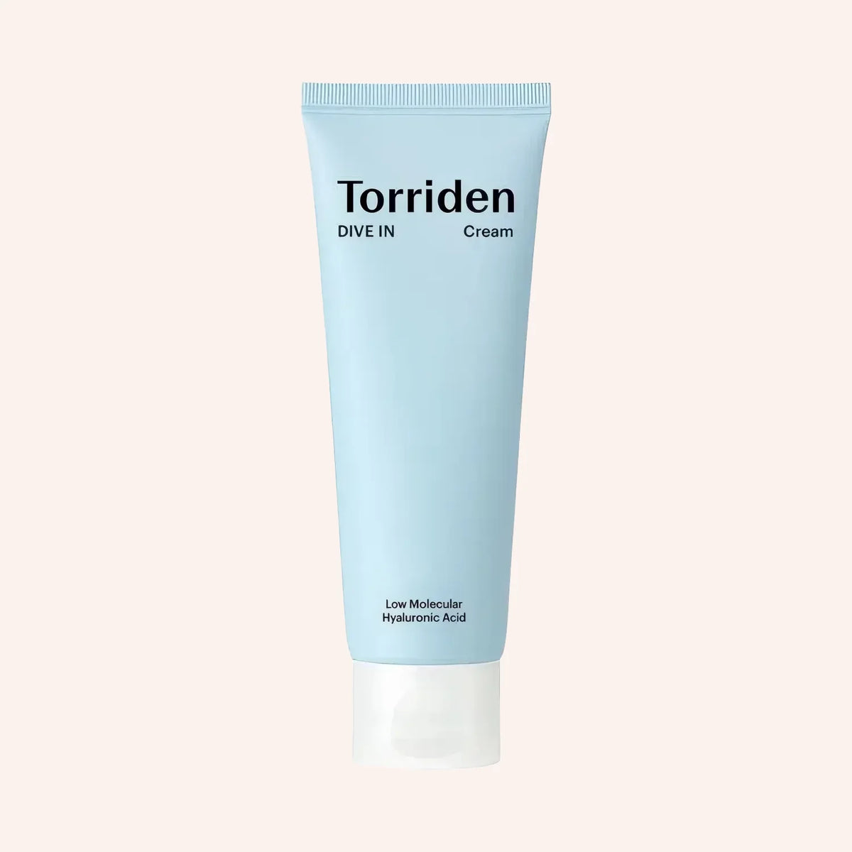 Torriden DIVE-IN Low Molecular Hyaluronic Acid Cream 80ml – blaue Tube von vorne und hinten