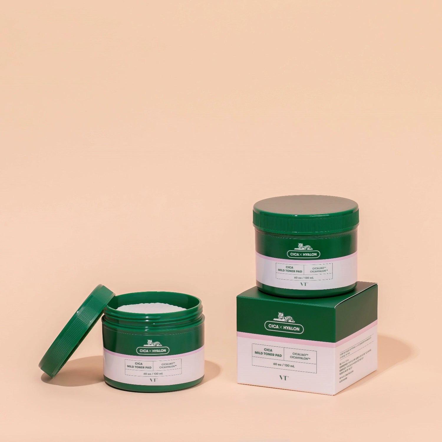 VT - Cica Mild Toner Pad - 60St./130ml-Wonder Skin