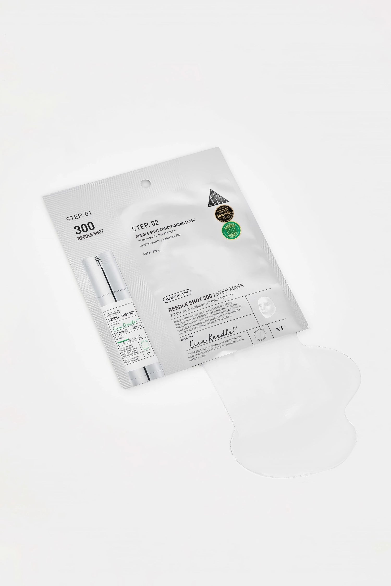 VT - Reedle Shot 300 2 Step Mask - 1.5g+25g-Wonder Skin