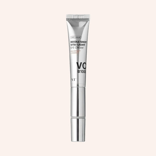 VT Reedle Shot Vita-Light Eyecream 15ml – weiße Tube mit Applikator frontal
