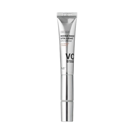 VT Reedle Shot Vita-Light Eyecream 15ml – weiße Tube mit Applikator frontal
